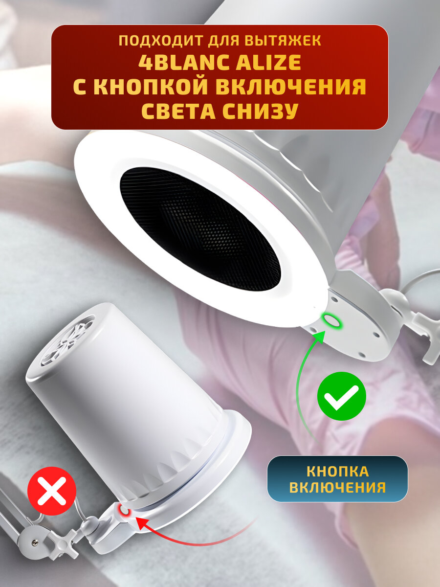 Фильтр для маникюрной вытяжки 4BLANC Alizé и других / (4 шт) — фото 1