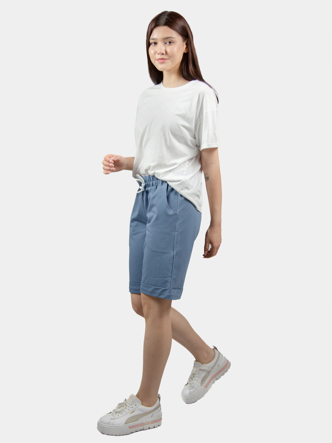 Шорты , размер L, светло-синий — фото 1