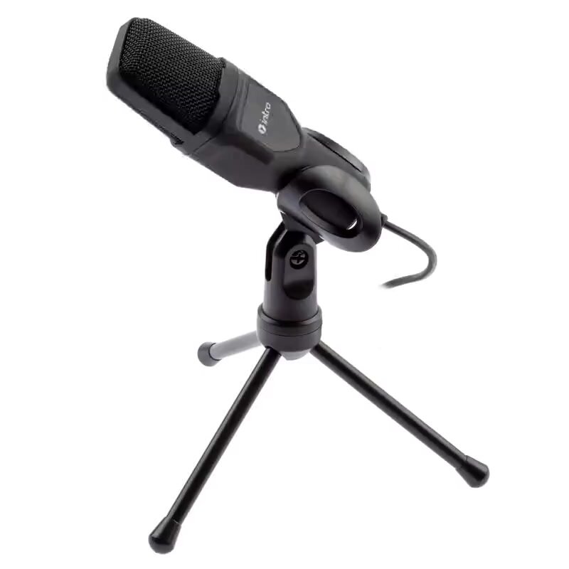 Микрофон Intro MC280 для компьютера проводной студийный, игровой, для стрима на треноге — фото 1