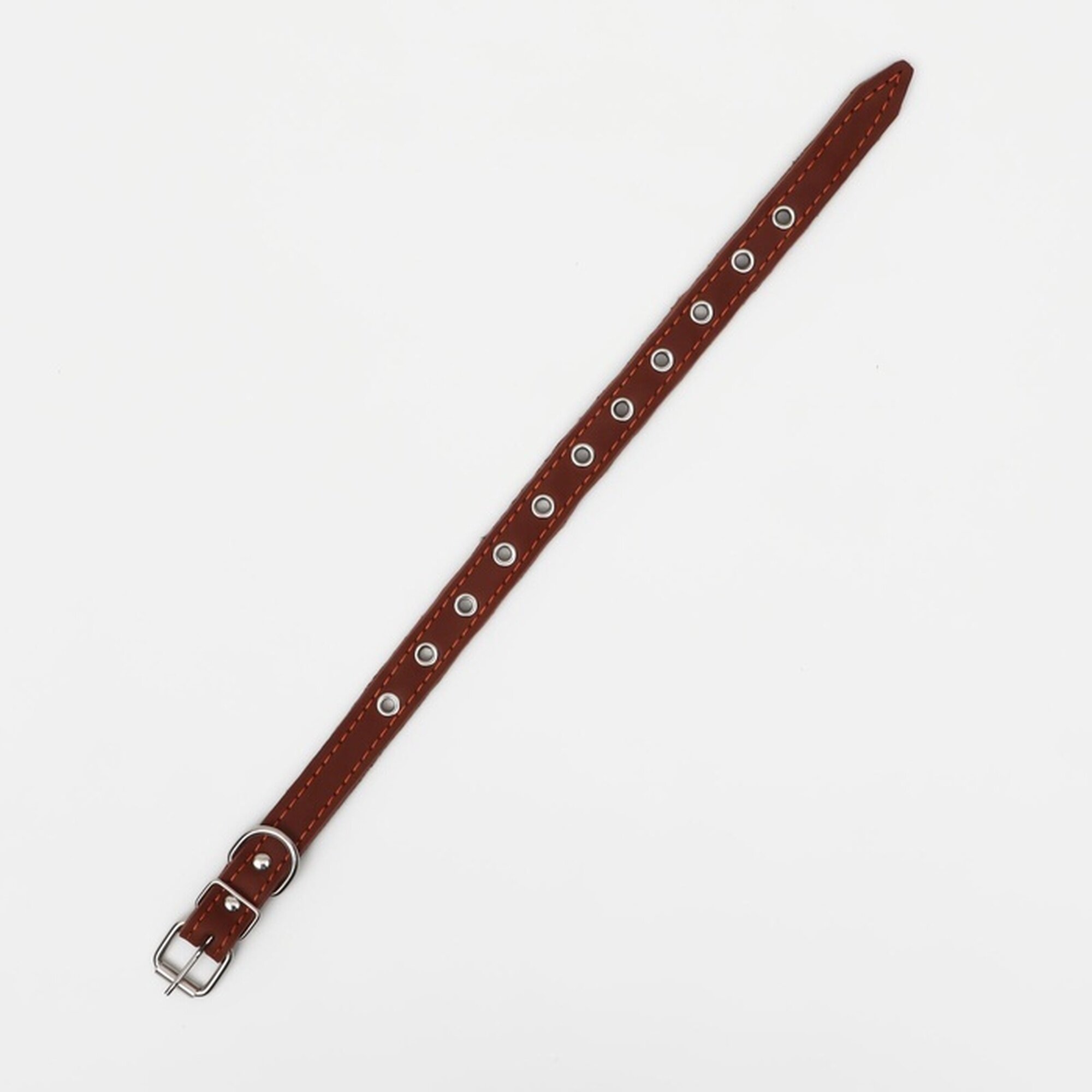 Аксессуары И Комплектующие К Товарам Для Животных Xiaomi Ошейник кожаный на синтепоне, безразмерный, 45 х 2 см, ОШ 18-39 см, коричневый