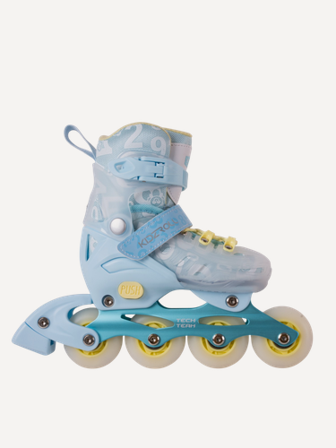 Изображение товара Детские раздвижные роликовые коньки Tech Team Kidzroll - Celadon р. 28-31