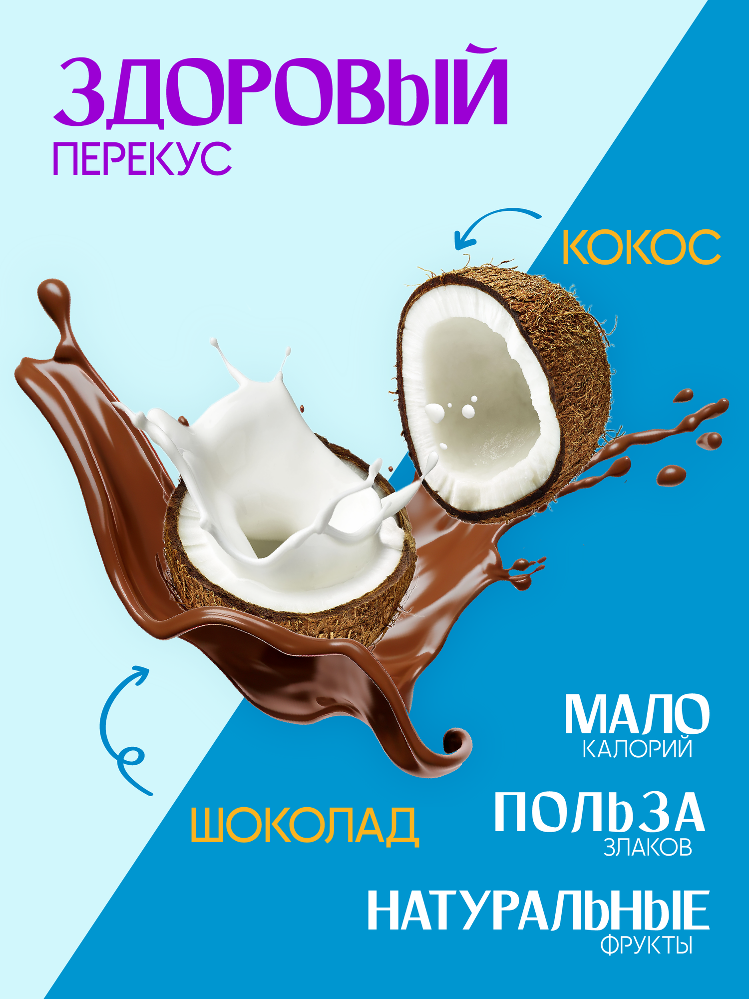 Мюсли И Батончики Злаковые батончики мюсли Musler "Кокос и шоколад" 30г , комплект - (25шт), полезный перекус