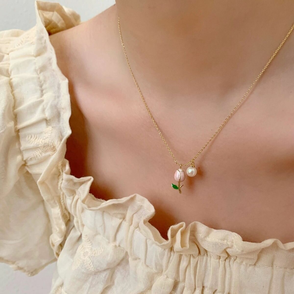 Цепь, 1 шт., длина 40 см, золотистый