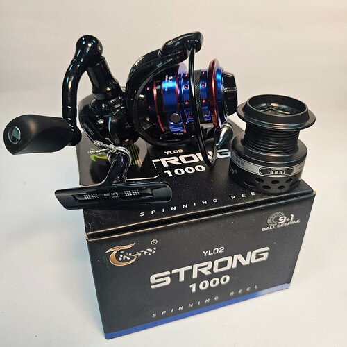 Катушка для рыбалки на спиннинг, фидер, или донную снасть безынерционная YIN TAI STRONG 1000 (9+1)BB