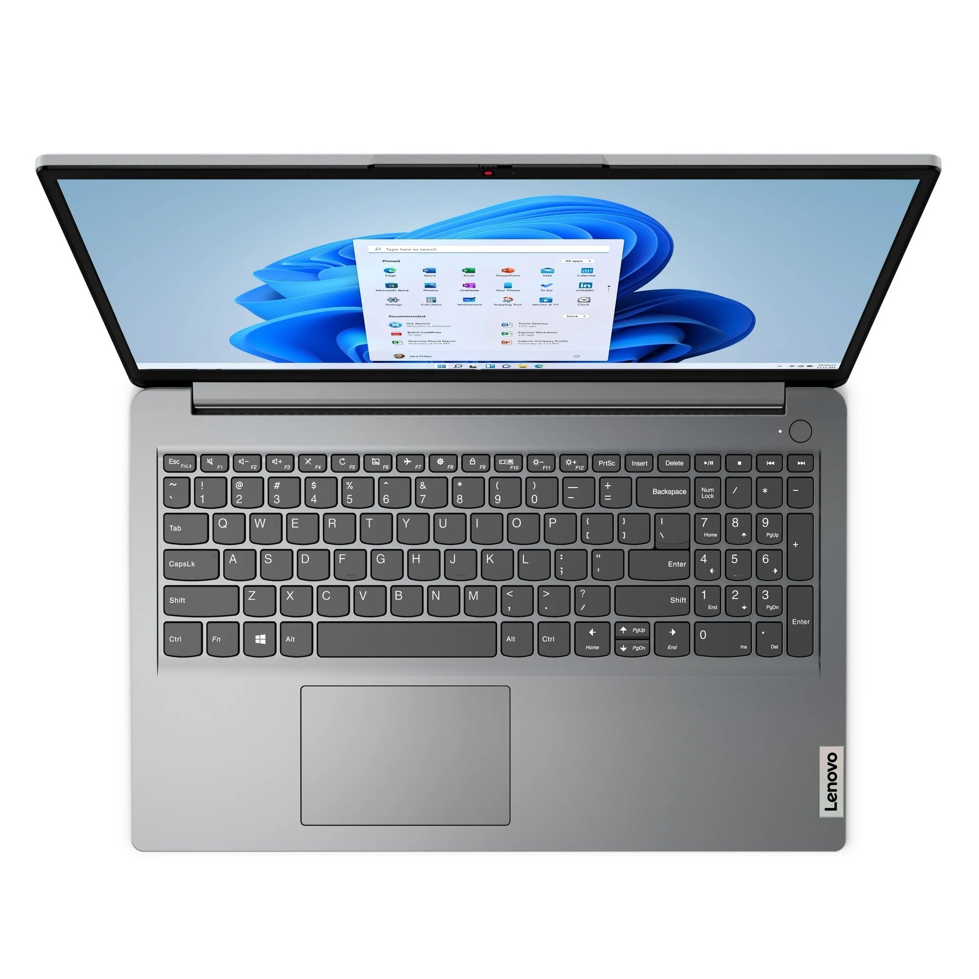 Ноутбук LENOVO IDEAPAD 1 Intel N4500 4GB 256GB 15,6 HD CLOUD GREY — фото 1
