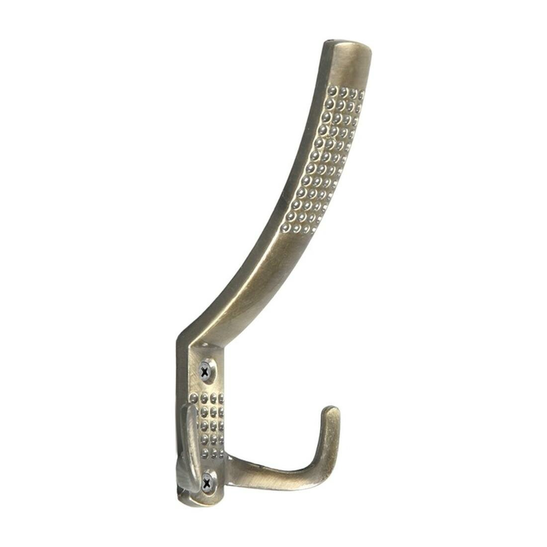 Крючок мебельный тундра TKT001 трехрожковый цвет бронза 1 шт.