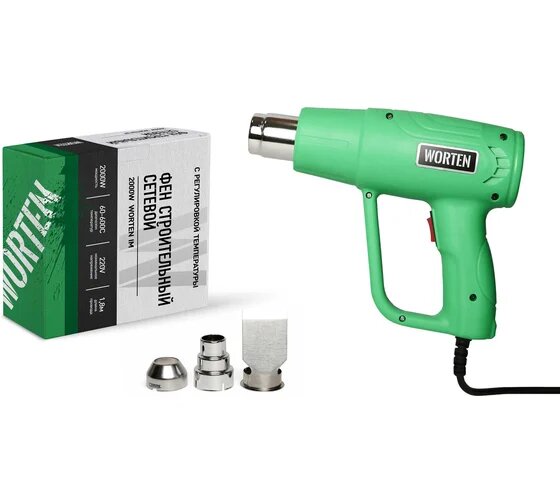 Фен строительный WORTEN сетевой 2000 Вт КА-90000345