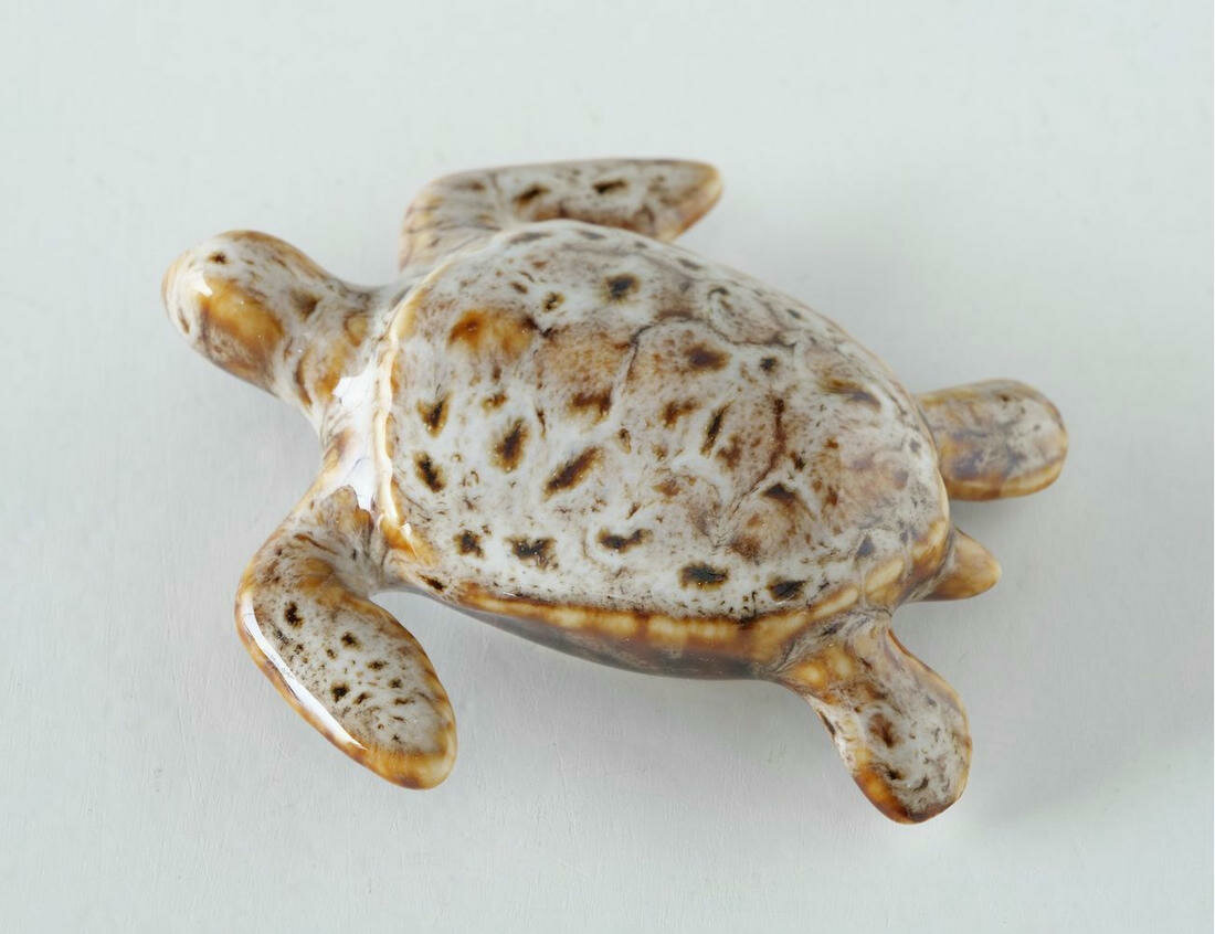 Декоративная настольная фигура, фарфор, коричневая, 8 см, Boltze