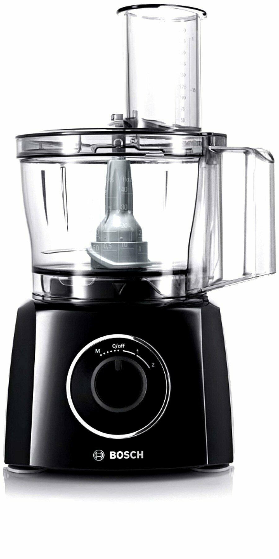 Кухонный комбайн Bosch MCM3201B MultiTalent 3, 800Вт, 2.3 л, чаша, 3 насадки, блендер, черный
