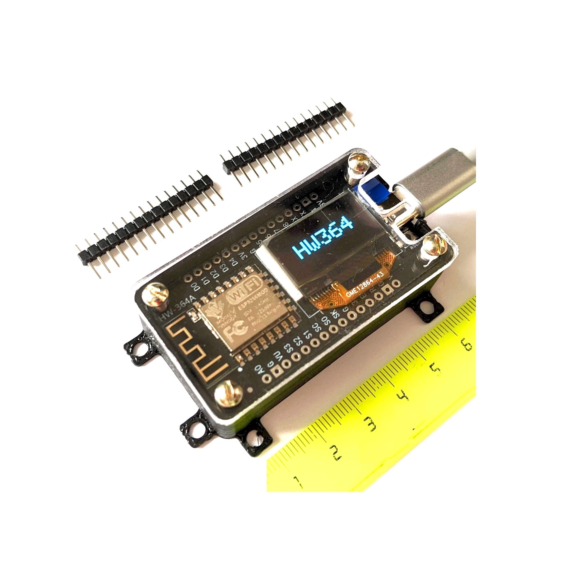 Плата разработки + корпус NodeMCU ESP8266 с OLED-дисплеем 0,96 дюйма TYPE-C