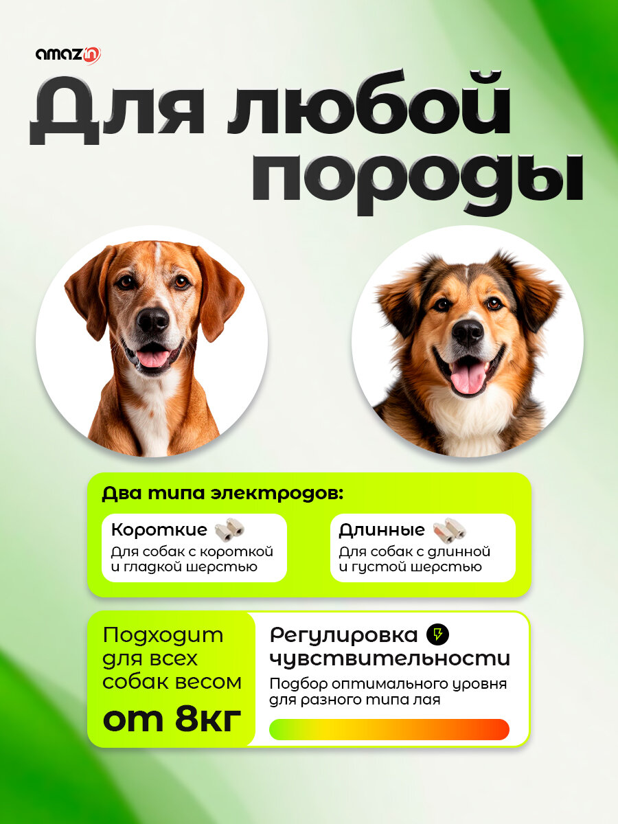 Антилай ошейник для собак Petrainer PET853 — фото 1