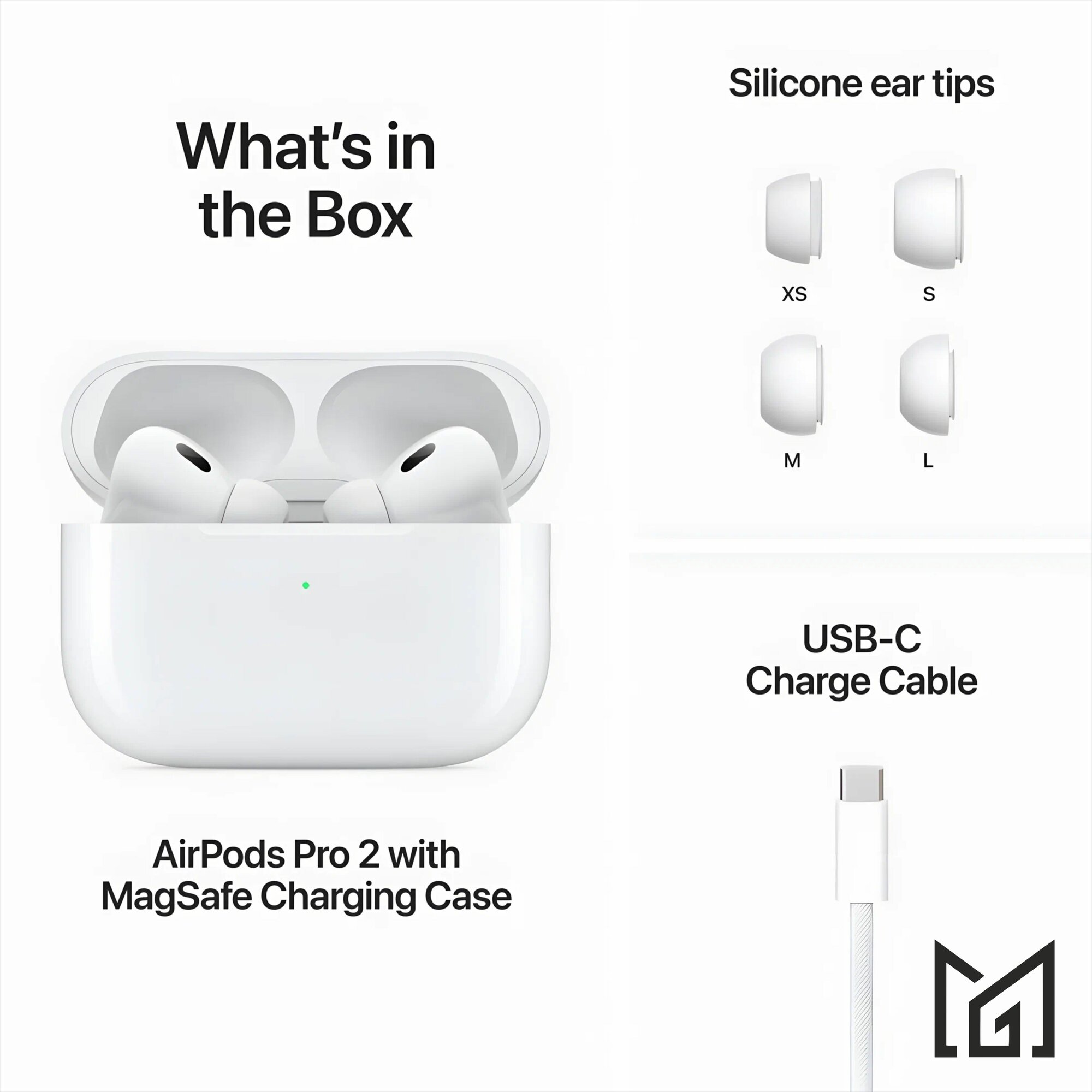Беспроводные наушники Apple AirPods Pro 2 (Type-C) — идеальный звук и передовая технология ANC — фото 1