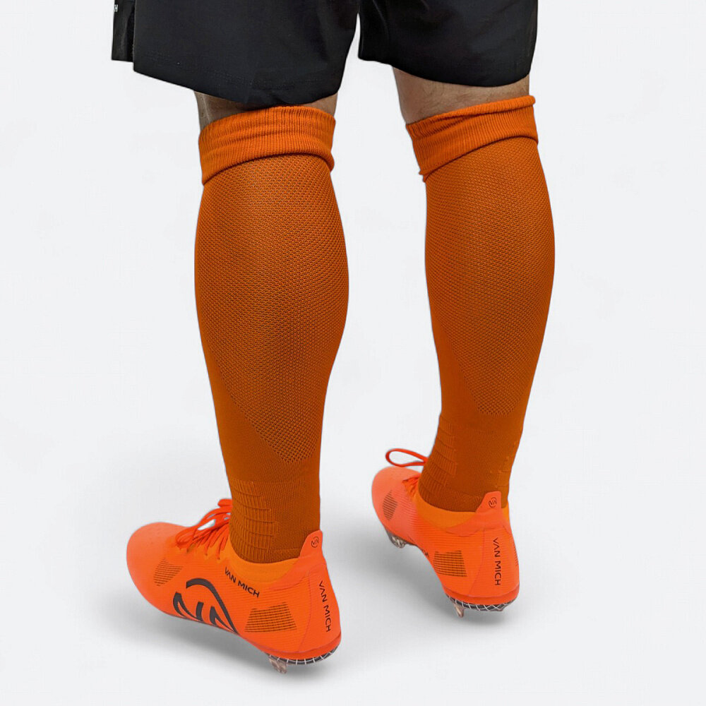 Гетры футбольные VAN MICH Football, размер 38-42, оранжевый — фото 1