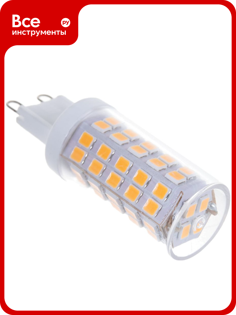 Светодиодная лампа Uniel LED-JCD-9W/3000K/G9/CL GLZ09TR прозрачная UL-00006488