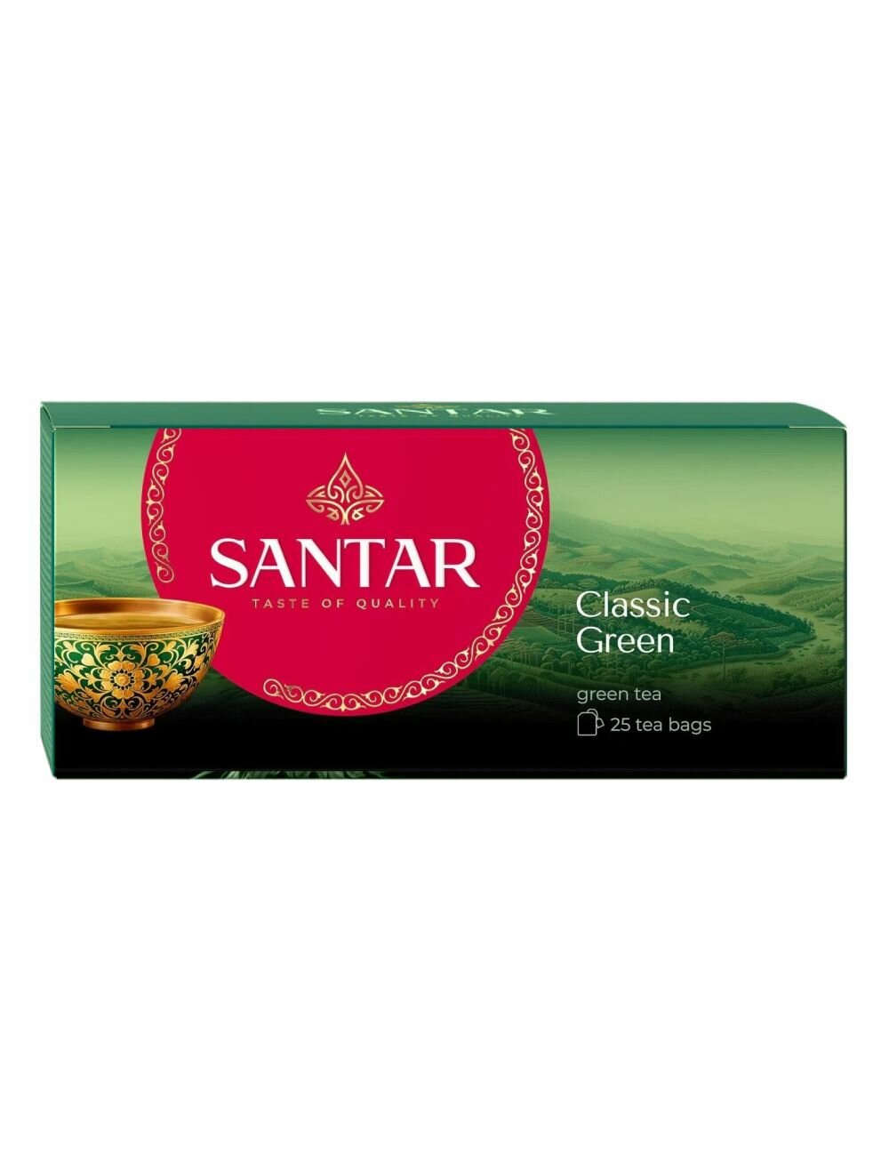 Чай зеленый Santar Classic Green 25 пакетиков 1ш