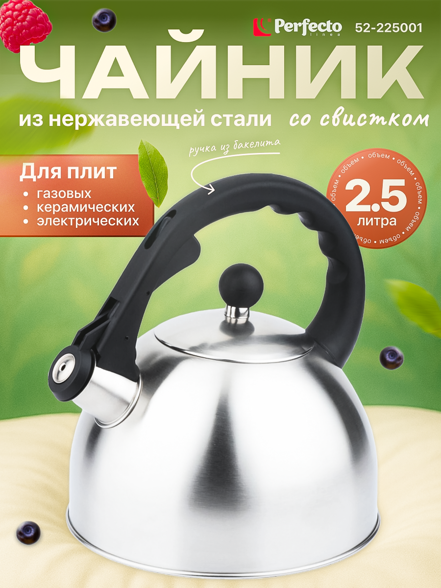 Чайник со свистком PERFECTO LINEA Melissa 2.5 л (52-225001)