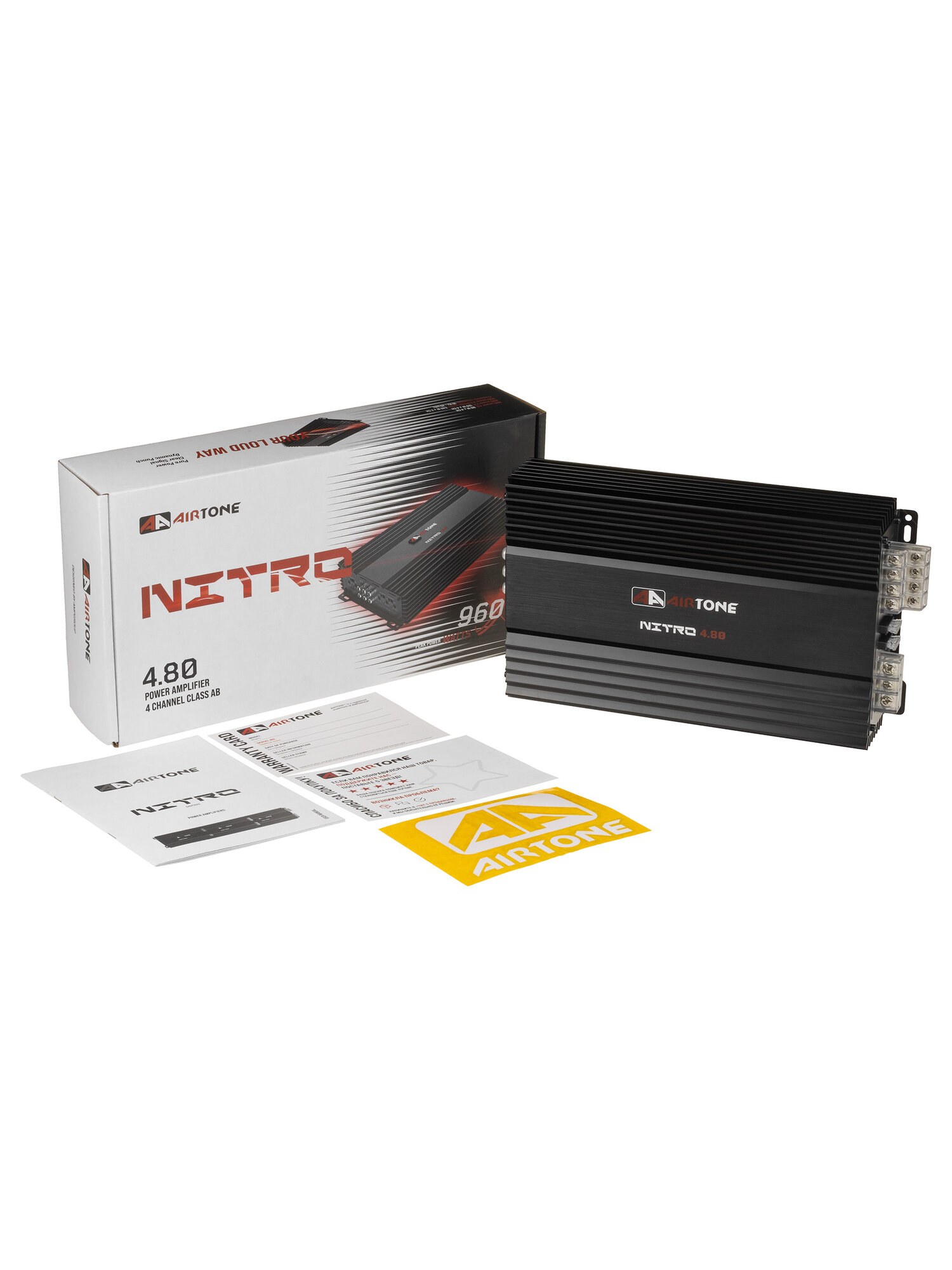 Усилитель 4 канальный AirTone NITRO 4.80 / Усилитель для авто