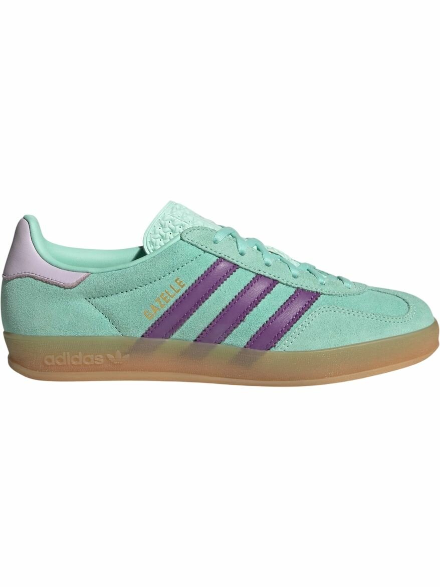 Кроссовки adidas Gazelle Indoor W, полнота F, размер 3,5 UK, зеленый,