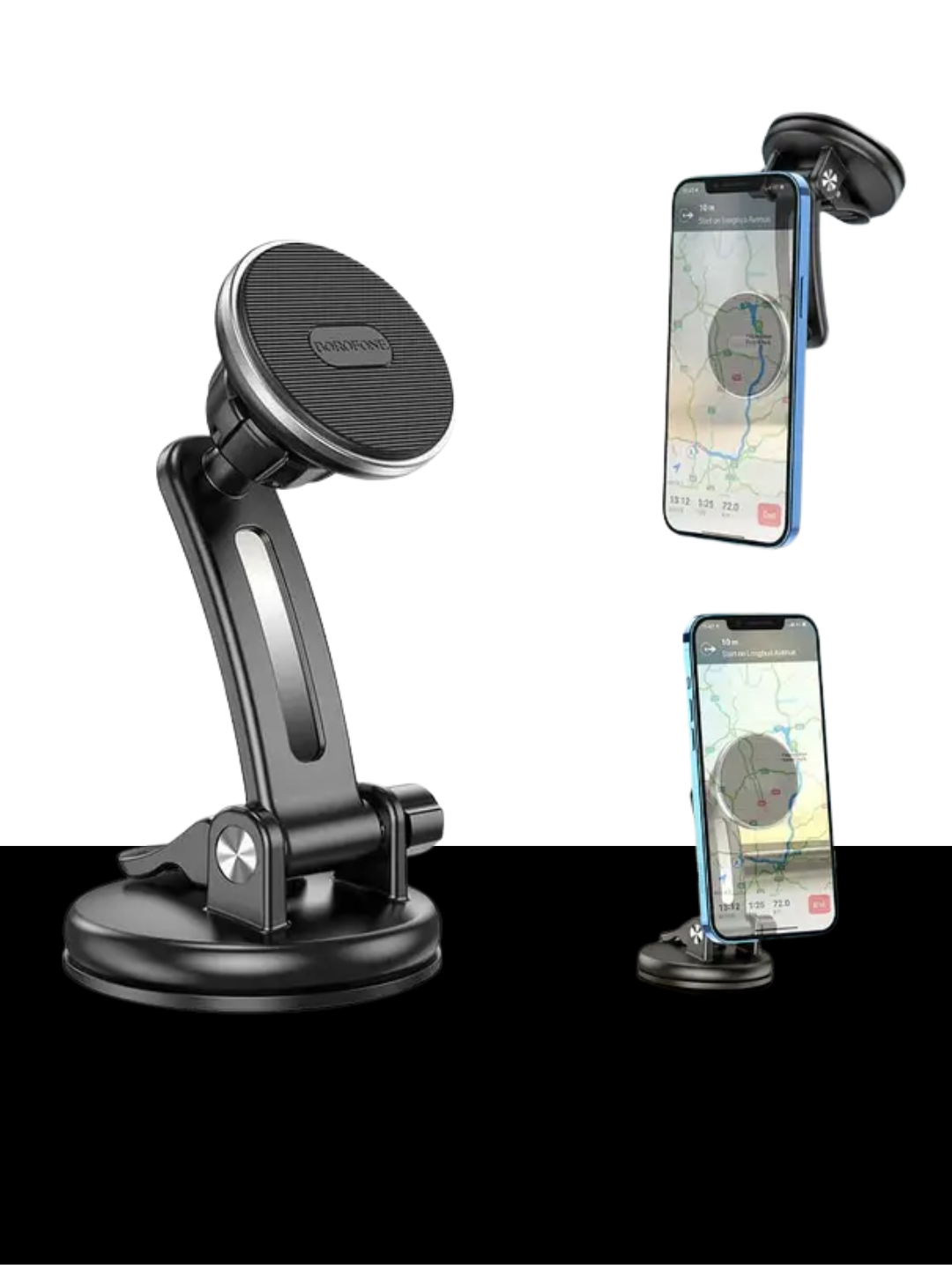 Автомобильный держатель Reex RH-26, вращающийся на 360 градусов, прочный, премиум-класса, черный