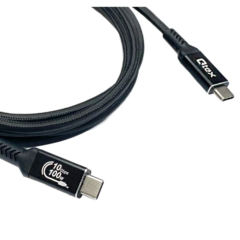 Кабель USB 3.1 Тип C - USB 3.1 Тип C QteX USB3.1 Gen2 CC-1 1.0m