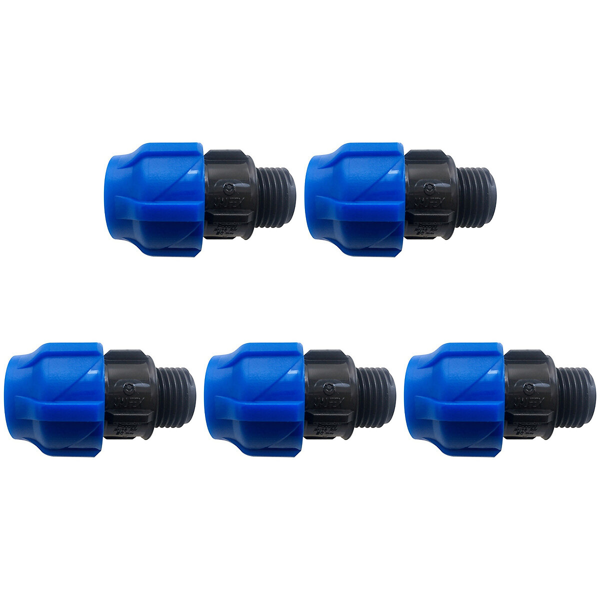 Муфта ПНД компрессионная переходная 20х3/4 НР(ш) (5 шт.)