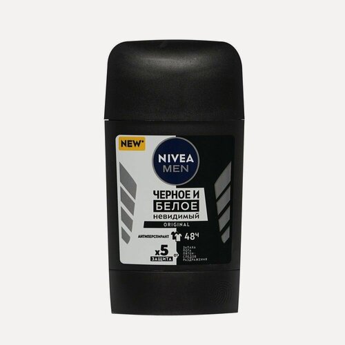 Изображение товара Мужской антиперспирант NIVEA Men Черное и Белое Невидимый Original 50мл