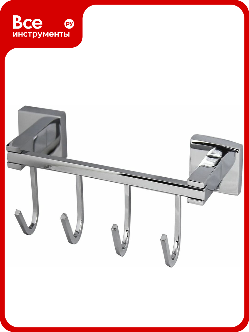 Полотенцедержатель Bath Plus BRUKLIN 4 крючка BR-86005-4