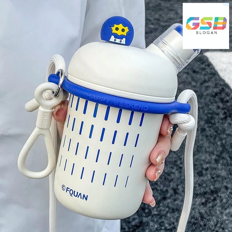 Детская мультяшная термокружка из нержавеющей стали 520 мл 501-600 мл Белый