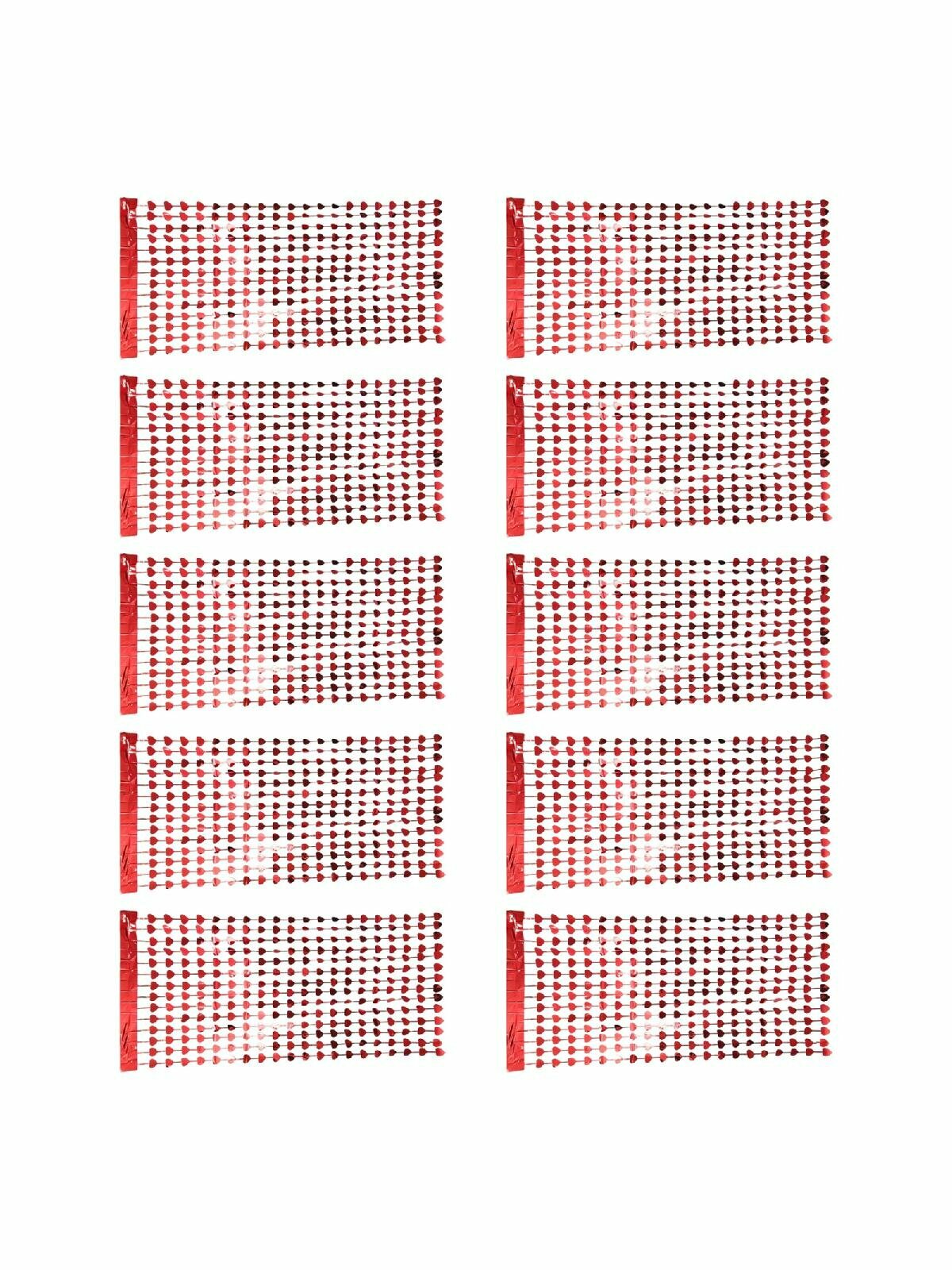 Декоры для фестивалей и мероприятий Упаковка из 10 занавесок из красной фольги, фон для фотобудки