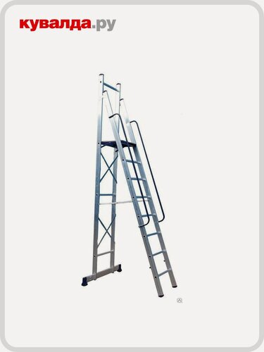 Изображение товара Лестница с платформой алюмет АРЕ 1410