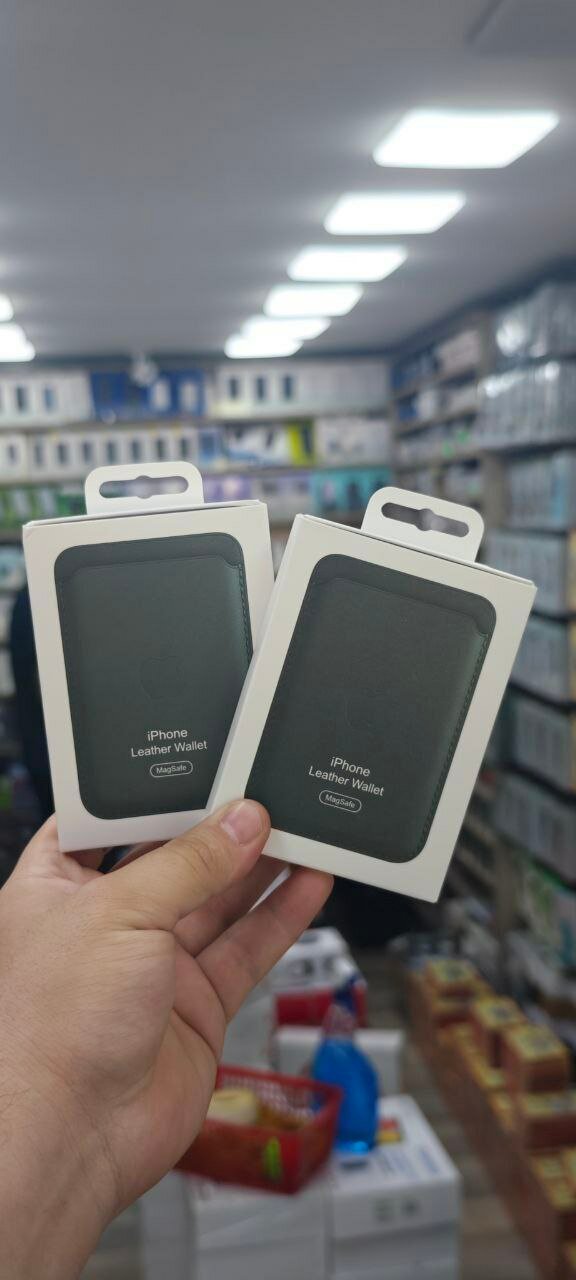 Kartholder, iPhone, MagSafe, charm hamyon, magnit, Dark Green