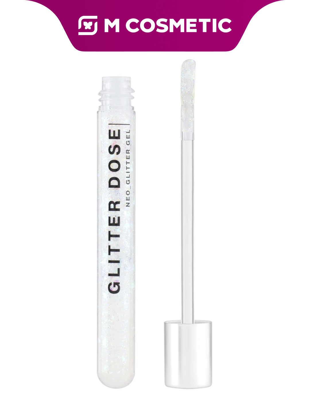 INFLUENCE BEAUTY Глиттер для лица и тела на гелевой основе Glitter Dose, 01тон, 6мл