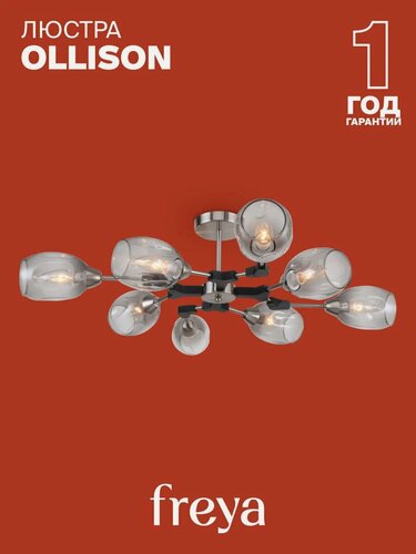 Изображение товара Потолочный светильник Люстра Freya FR5061PL-08N Цоколь E14, 40W, IP 20