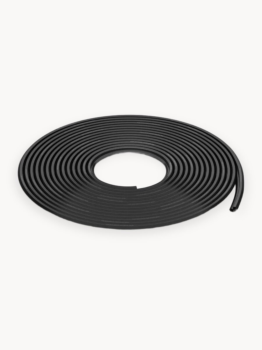 Уплотнитель притворный для пластиковых окон REHAU раутьюб EPDM, 50 м, черный