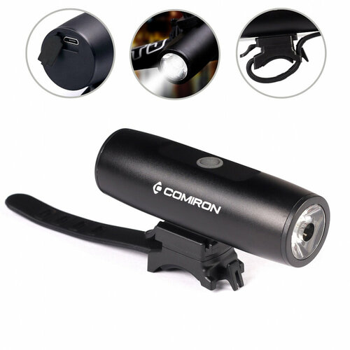 фото Фонарь передний tequila flashlights tf-r (черный) klonk