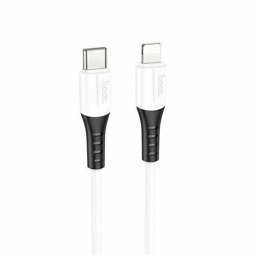 Кабель USB-C iPhone Lightning Hoco X82 <белый> type c кабель hoco x82 с разъёмом lightning силиконовый черный