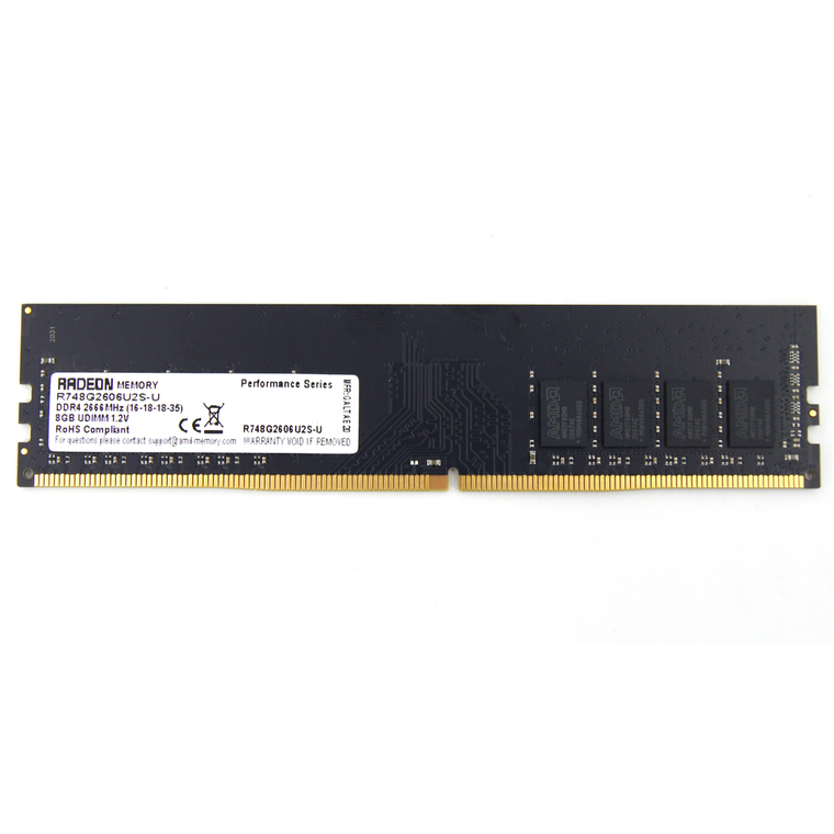 Память DIMM DDR4 PC4-21300 AMD R748G2606U2S-U, 8Гб, 1.2 В