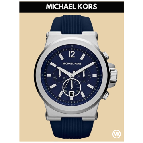 фото Наручные часы michael kors, синий, серебряный