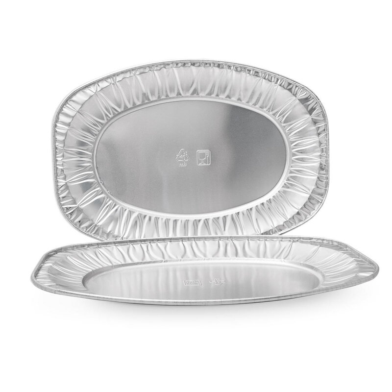 фото Поднос алюминиевый 430x275x32 мм, объем 1785 мл 30 шт/уп