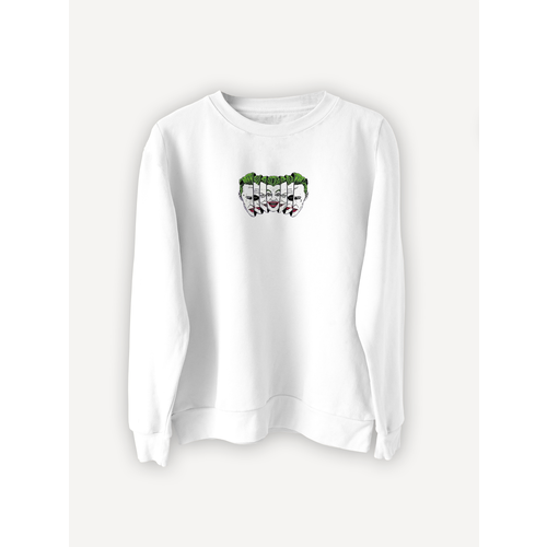 Свитшот PRINTHAN Свитшот мужской с принтом Джокер PRINTHAN, белый, размер XL (50-52), белый