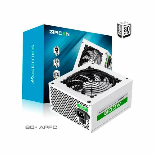 блок питания zircon aa 600 atx 600w black Блок питания Zircon AA-800 ATX 800W White