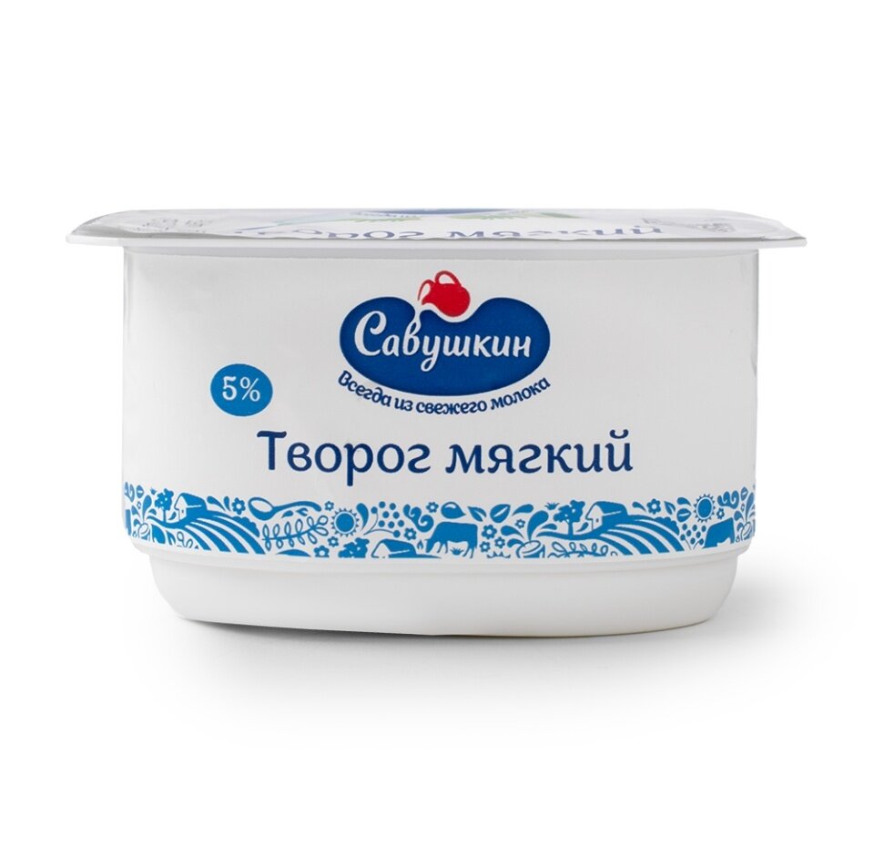 Творог Савушкин Продукт Нежный мягкий 5%