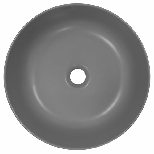Раковина-чаша Creo Ceramique 400х400х140 накладная, круглая, керамика, серый матовый (PU4400SG)