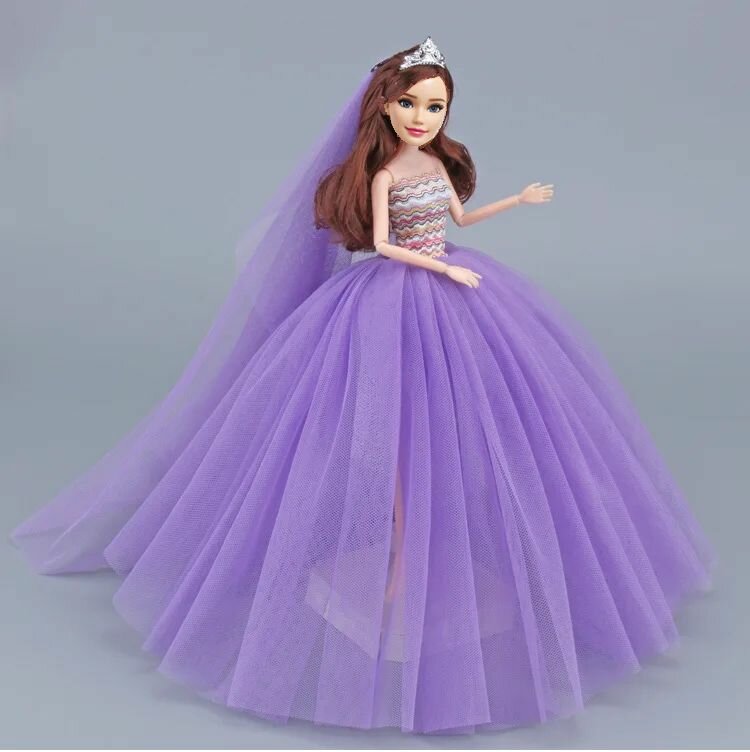 Свадебное платье для куклы 29 см