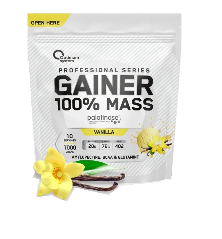 Optimum System 100% Mass Gainer 1000 гр (Optimum System) Ваниль