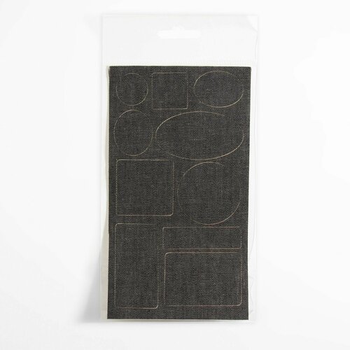 Набор клеевых заплаток из нейлона цвет черная джинса 351₽