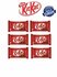 Шоколадный батончик KitKat (4 пальца) с хрустящей вафлей 6 штуки ...