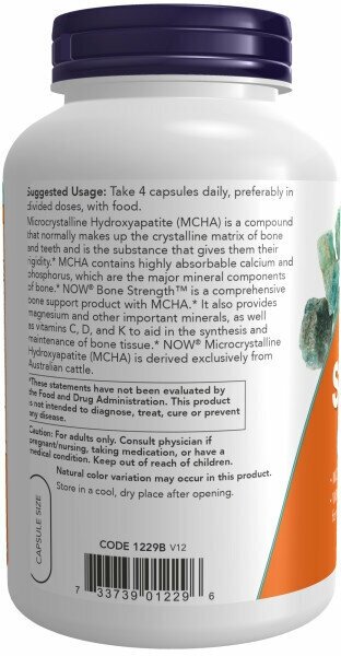 Бад Для Костей И Суставов NOW Bone Strength Крепкие Кости, Минералы и Витамины - 240 капсул