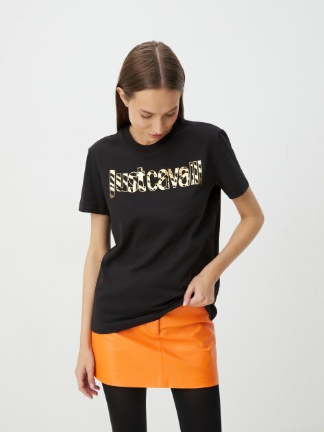 Футболка Just Cavalli, размер S, черный