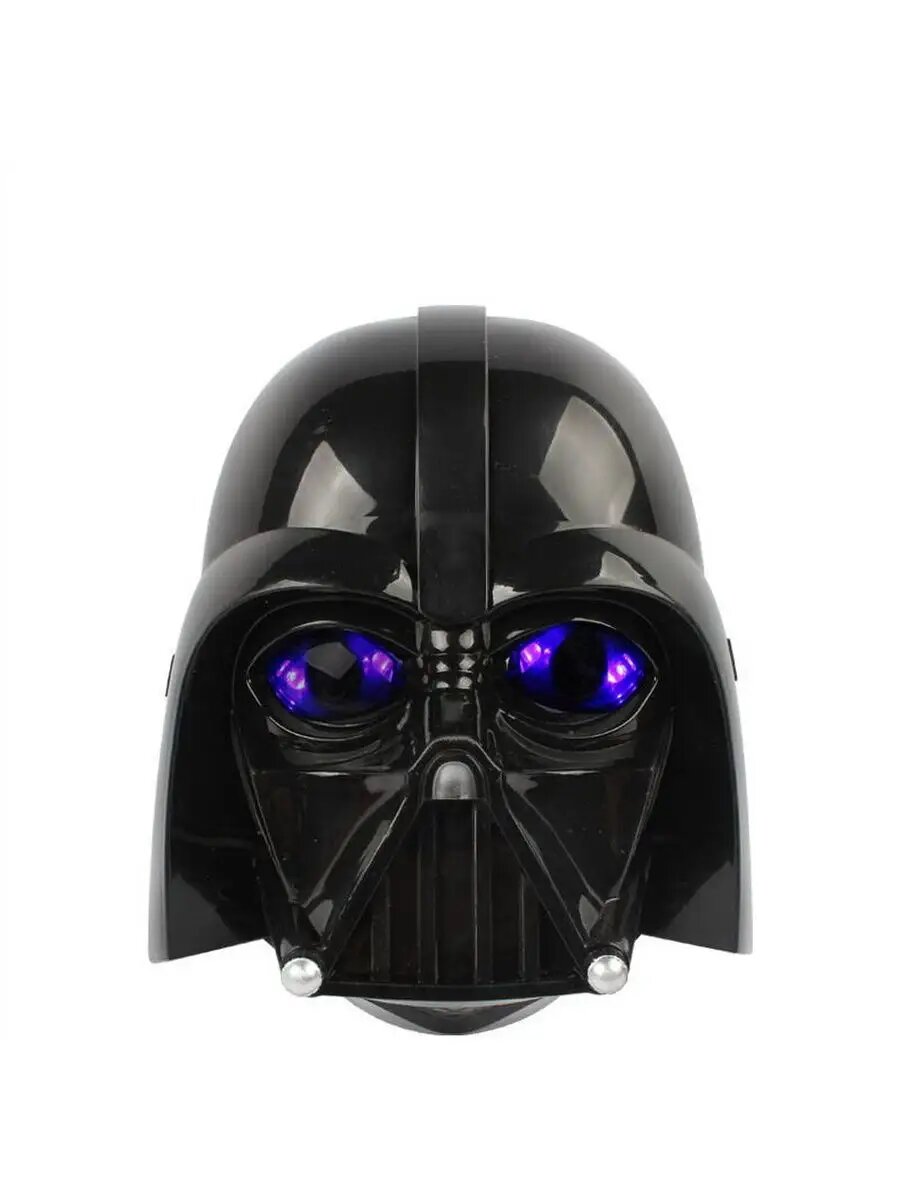 Маска карнавальная СмеХторг "Дарт Вейдер" пластик черная с подсветкой